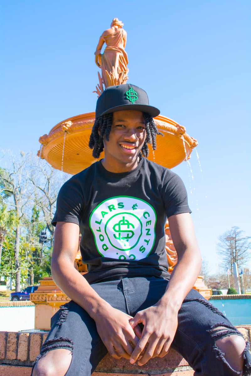 Badge Print Tee (Glow-N-Dark) Black | Dollars & Cents Clothing